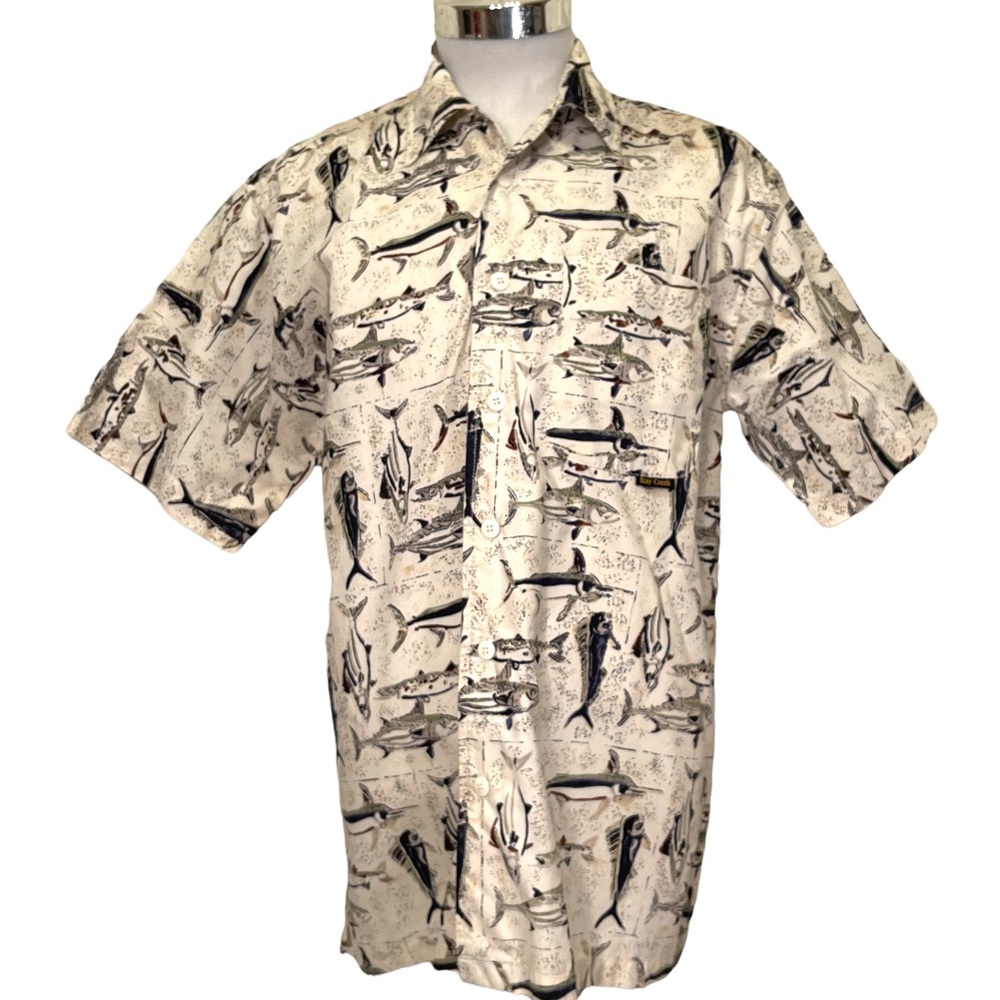 Mens Hawaiian Fishing Shirt